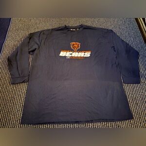 NWOT 4XL Chicago Bears Men's NFL Team Apparel Big & Tall 1/2 Or 3/4 Sleeve Shirt
